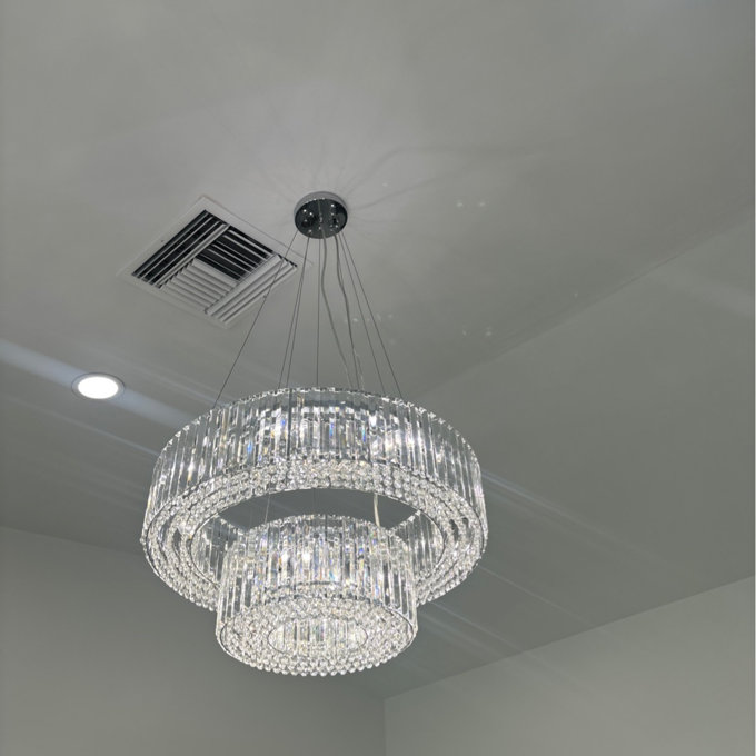 Mercer41 Craggie 12 - Light Crystal Tiered Chandelier & Reviews